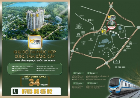 Bcons City khu đô thị đa năng làng Đại học,  tháp Green Topaz