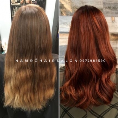 Nhuộm Màu Cam Đồng Địa Chỉ Uy Tín Giá Rẻ Hoài Đức - Nam Đỗ Hair Salon