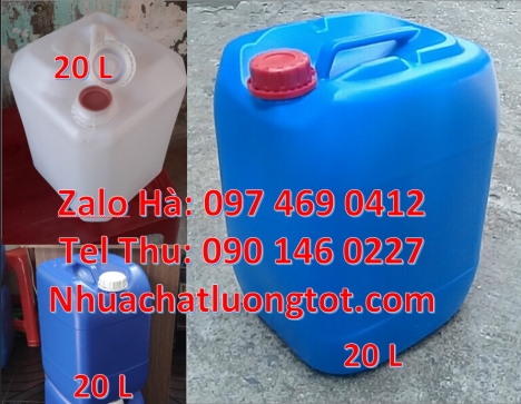 can 20 lít tròn đựng nước khoáng, can 30l đựng hóa chất can 10l dẹp đựng axit, Can 25l đựng phân bó