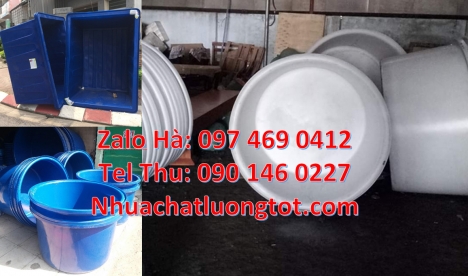 Thùng 1000l, thùng nhựa 1200 lít,  Thùng nhựa 500 lít, thùng nhựa xanh vuông, Thùng nhựa tròn