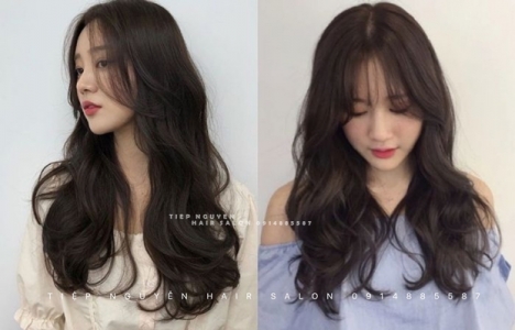 Tóc layer uốn xoăn nhẹ mái bay, tóc layer - Tiệp Nguyễn