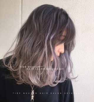 Tóc layer uốn xoăn sóng nước - Tiệp Nguyễn