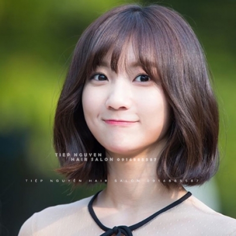 Tóc ngắn uốn xoăn sóng nước - Tiệp Nguyễn