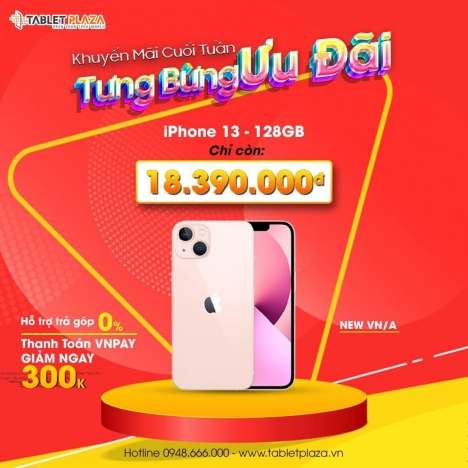 Iphone 13 128Gb táo rẻ giá cực sốc tại Tablet Plaza