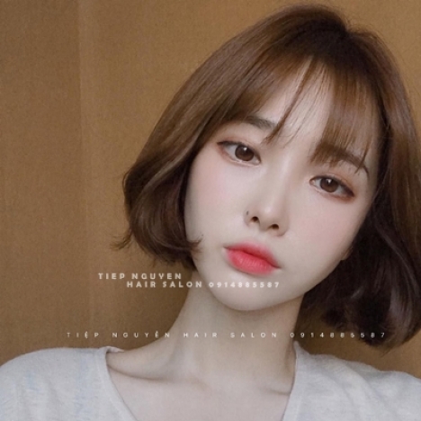 Tóc layer nhẹ nhàng, xoăn sóng lơi - Tiệp Nguyễn