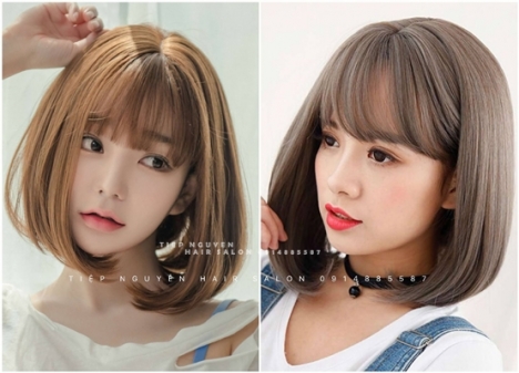 Tóc layer ngang vai nhẹ nhàng. - Tiệp Nguyễn