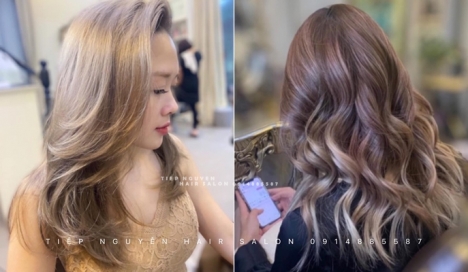 Tóc xoăn sóng nước, style nhẹ nhàng - Tiệp Nguyễn