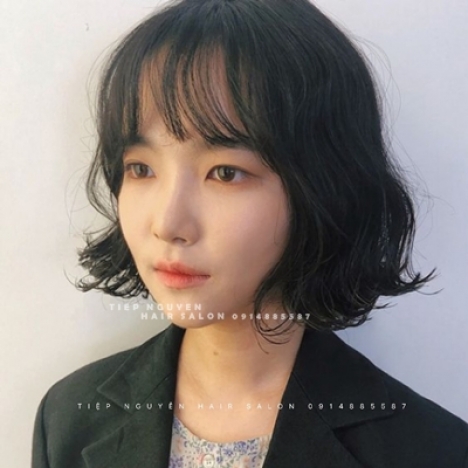 Tóc layer uốn xoăn tóc lỡ - Tiệp Nguyễn