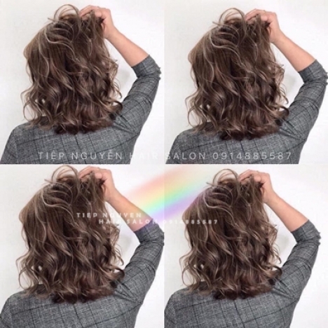 Tóc layer xoăn đuôi vểnh nhẹ nhàng - Tiệp Nguyễn