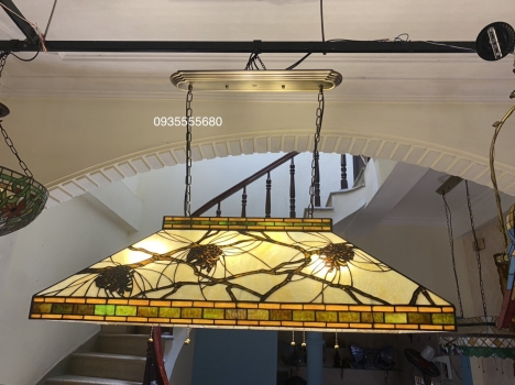 Giao lưu đèn tha tiffany họa tiết thông