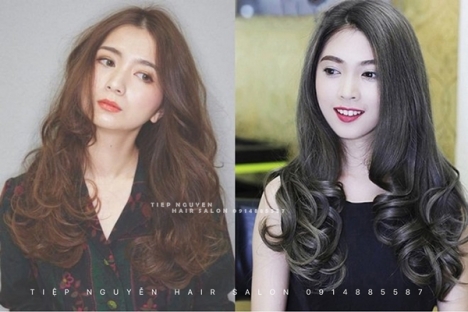 Tóc layer xoăn nhẹ nhàng cá tính - Tiệp Nguyễn