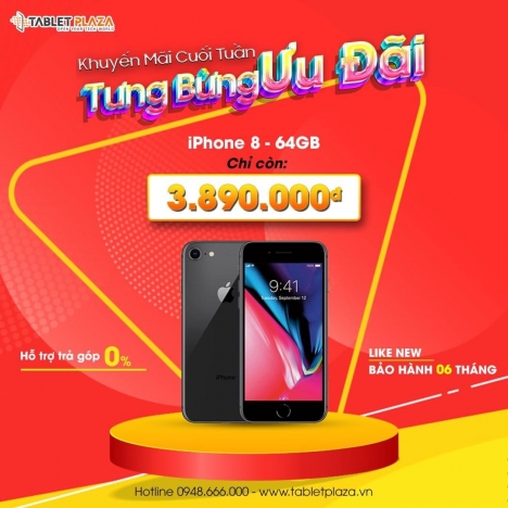 Iphone 8 64Gb giá cực tốt tại Tablet Plaza