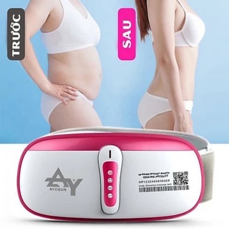 Máy đánh tan mỡ bụng sau sinh tại nhà cho chị em phụ nữ,đai quấn chính hãng Hàn Quốc rung nóng