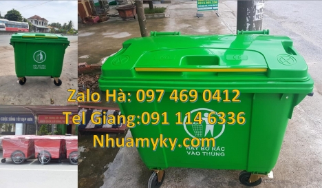 Xe gom rác 400L, Xe gom rác chuyên dùng, Xe tải thu gom rác, báo giá xe đẩy rác 1000 lít, Xe gom rác