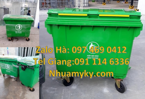 Xe gom rác 400L, Xe gom rác chuyên dùng, Xe tải thu gom rác, báo giá xe đẩy rác 1000 lít, Xe gom rác