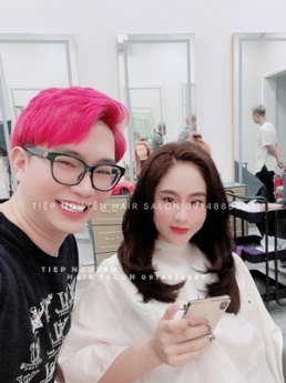 Tóc layer ngang vai, tóc xoăn ngắn ngang vai - Tiệp Nguyễn