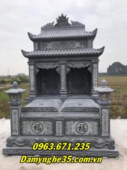 Mộ đá đôi – Mẫu mộ đôi bằng đá đẹp bán tại Tuyên Quang
