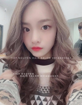 Tóc layer xoăn sóng nhẹ nhàng - Tiệp Nguyễn..