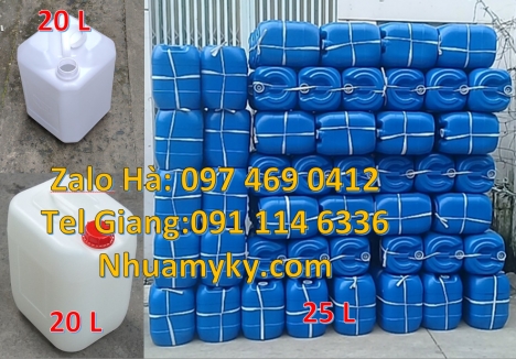 can 25l đựng nước mắm, can vuông 30 lít đựng thuốc thú y can 18l tròn đựng nông dược, can dẹp 30 lí