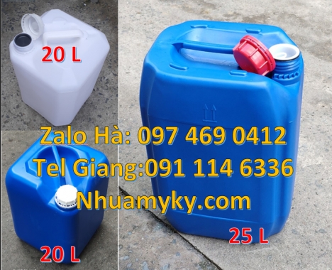 can 25l đựng nước mắm, can vuông 30 lít đựng thuốc thú y can 18l tròn đựng nông dược, can dẹp 30 lí
