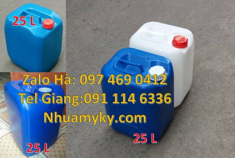 can 25l đựng nước mắm, can vuông 30 lít đựng thuốc thú y can 18l tròn đựng nông dược, can dẹp 30 lí
