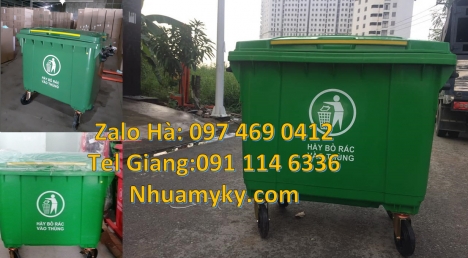 Xe gom rác 400L, Xe gom rác chuyên dùng, Xe tải thu gom rác, báo giá xe đẩy rác 1000 lít, Xe gom rác