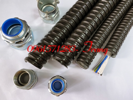 Ống ruột gà lõi thép bọc nhựa dày chống thấm dầu và nước
