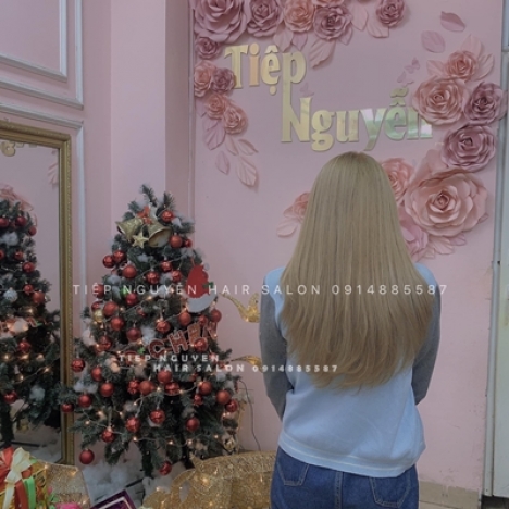 Tóc uốn xoăn layer from tóc ngắn mái bai - Tiệp Nguyễn