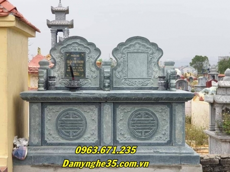 Mộ đá đôi – Mẫu mộ đôi bằng đá đẹp bán tại Tuyên Quang