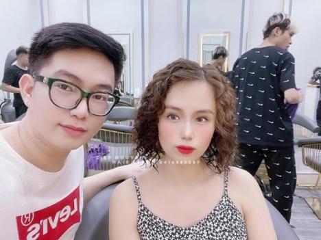 Xoăn layer, tóc ngắn uốn xoăn sóng layer - Tiệp Nguyễn