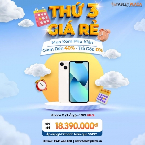 Iphone 13 new giá rẻ siêu hời tại Tablet Plaza