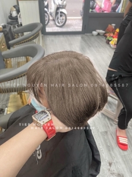 Xoăn sóng hippie ngang vai, tóc xoăn hippie - Tiêp Nguyễn Hair