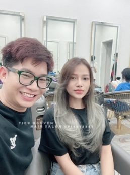 Xoăn hippie ngắn mặt vuông cho phái nữ - Tiệp Nguyễn Hair