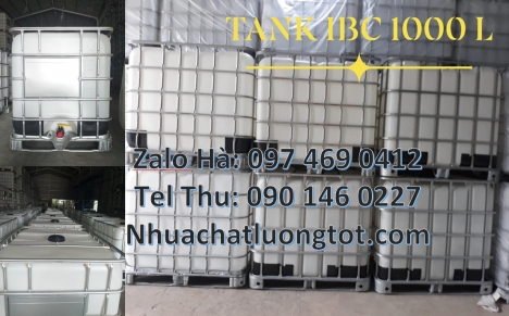 Thùng nhựa 1000l đựng hóa chất, Bồn ibc 1000l, Thùng nhựa dung tích lớn 1000 lít, Tank IBC 1000L, th