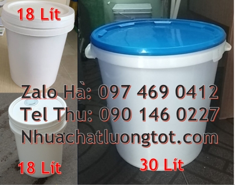 Xô nhựa Vỏ thùng đựng sơn 20 lít Vỏ thùng đựng sơn 22 lít Thùng nhựa vuông, Giá bán Xô nhự