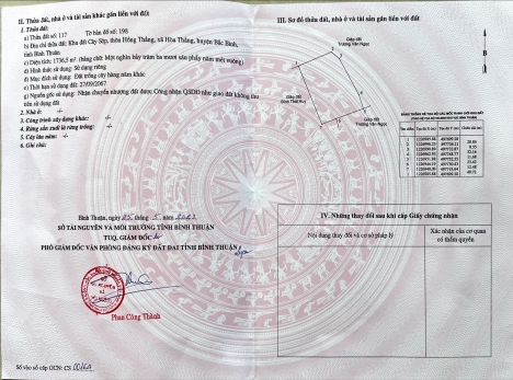 Chính chủ cần ra gấp lô đất biển Hòa Thắng, Bắc Bình, Bình Thuận.