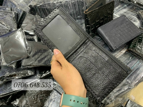 ví khâu viền vân cá và vân rắn, hàng đi số lượng giá tốt