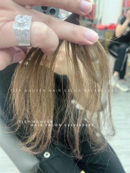 tóc hippie xoăn ngắn ngang lưng - Tiệp Nguyễn Hair