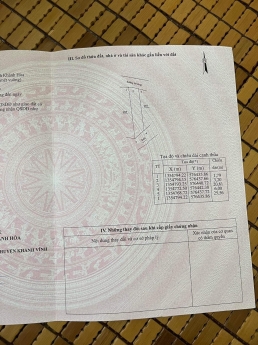 CẦN BÁN LÔ ĐẤT THỔ CƯ XÃ KHÁNH PHÚ -  KHÁNH VĨNH - GẦN NGÃ 3 NƯỚC NHĨ