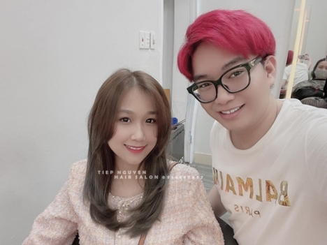 Tóc hippie ngắn ngang vai from mái mưa - Tiệp Nguyễn Hair