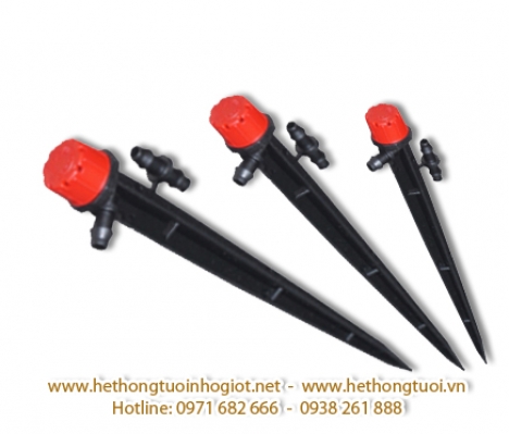 Đầu nhỏ giọt điều chỉnh, tưới nhỏ giọt tưới ban công, phụ kiện tưới nhỏ giọt, tưới nhỏ giọt 8 tia