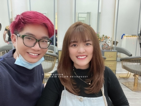 Xoăn layer, xoăn hippie ngắn mái ngố - Tiệp Nguyễn Hair