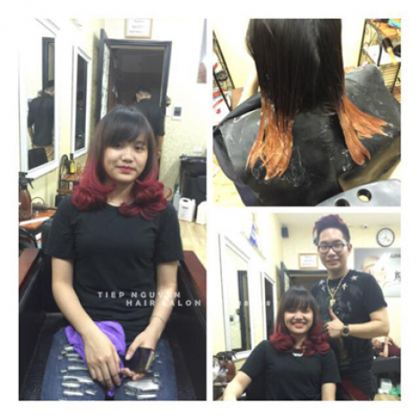 Tóc ngắn hippie, xoăn ngắn hippie mái mưa - Tiệp Nguyễn Hair