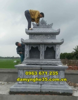Mẫu mộ đôi bằng đá tự nhiên đẹp bán tại Lạng Sơn