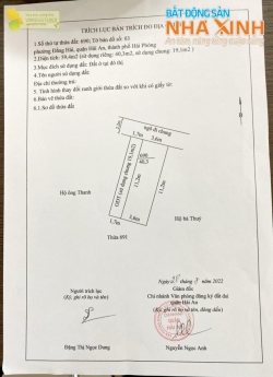 N514  BÁN 2 LÔ ĐẤT SIÊU RẺ Ở ĐẰNG HẢI HẢI AN LH