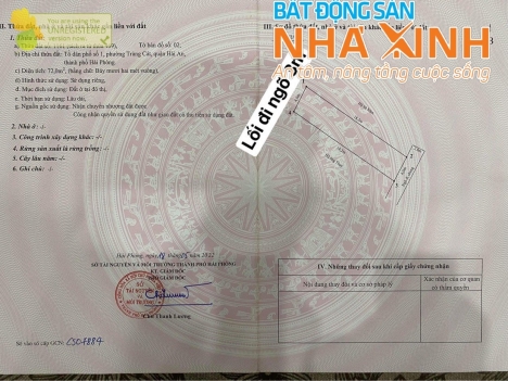 N488     ĐẤT VUÔNG VẮN. ĐẸP ĐẼ. DÂN CƯ ĐÔNG tại TUYẾN ĐẦU CÁT LINH  
      LÔ ĐẤT 72M2  GIÁ QUÁ RẺ