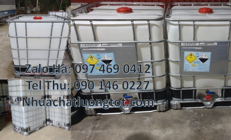 Thùng nhựa 1000l đựng hóa chất, Bồn ibc 1000l, Thùng nhựa dung tích lớn 1000 lít, Tank IBC 1000L, th