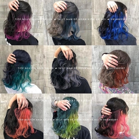 Xoăn hippie ngắn ngang vai from mặt vuông - Tiệp Nguyễn Hair