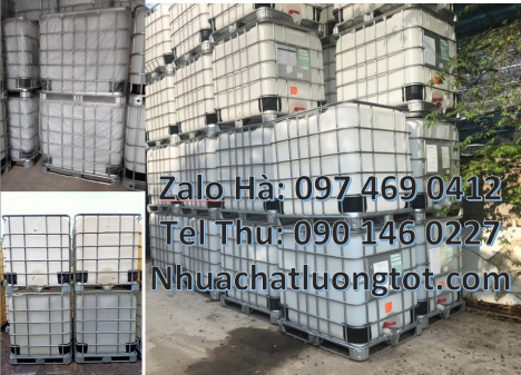 Thùng nhựa 1000l đựng hóa chất, Bồn ibc 1000l, Thùng nhựa dung tích lớn 1000 lít, Tank IBC 1000L, th
