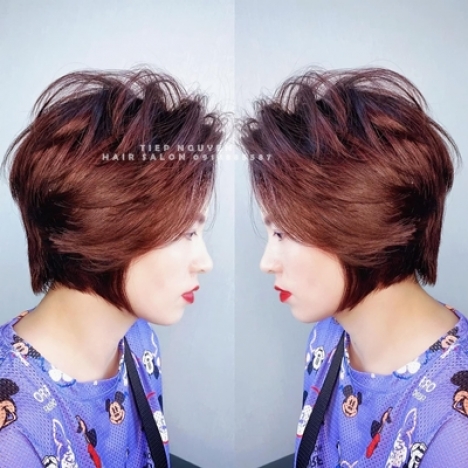 Uốn xoăn ngắn hippie đẹp giá rẻ, uy tín tại Hà Nội - Tiệp Nguyễn Hair